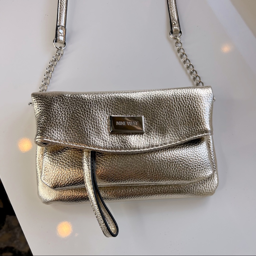 Nine West gold body cross  bag.